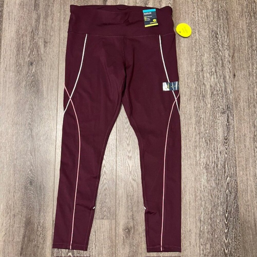 Women's Xersion Workout Pant Leggings Yoga Pants SIZE XL RED NEW NWT